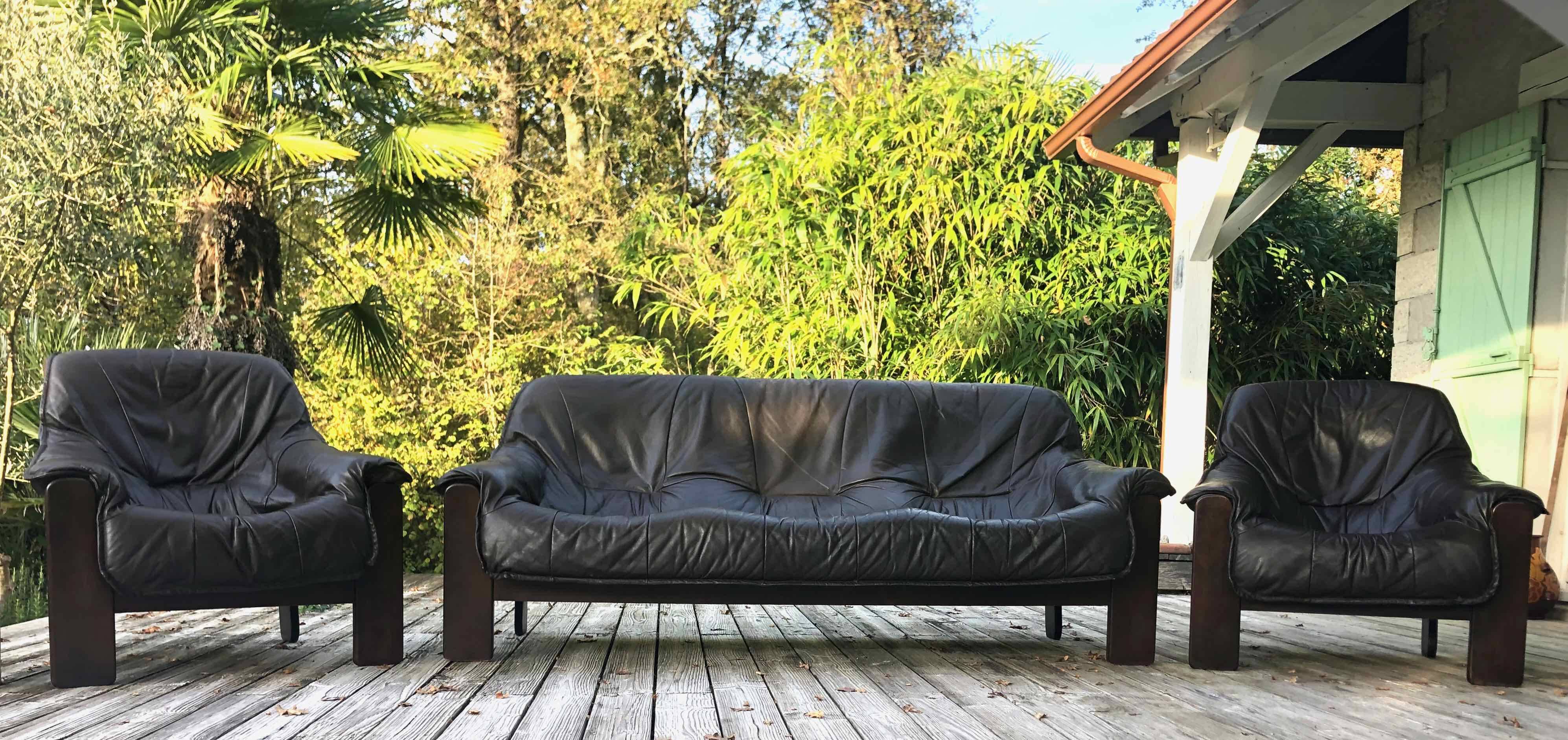 Canapé et fauteuils 1960-70