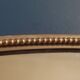 Oval mirror metal patinated pearl art deco
