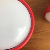 Applique/spot design année 80 rouge orientable