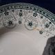 Oval plate in st. Amand earthenware and Hamage Iron Earth model Marceau L 33.5 cm