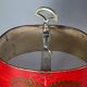 Ancienne lampe bouillotte bronze & tôle peinte, électrifiée D083