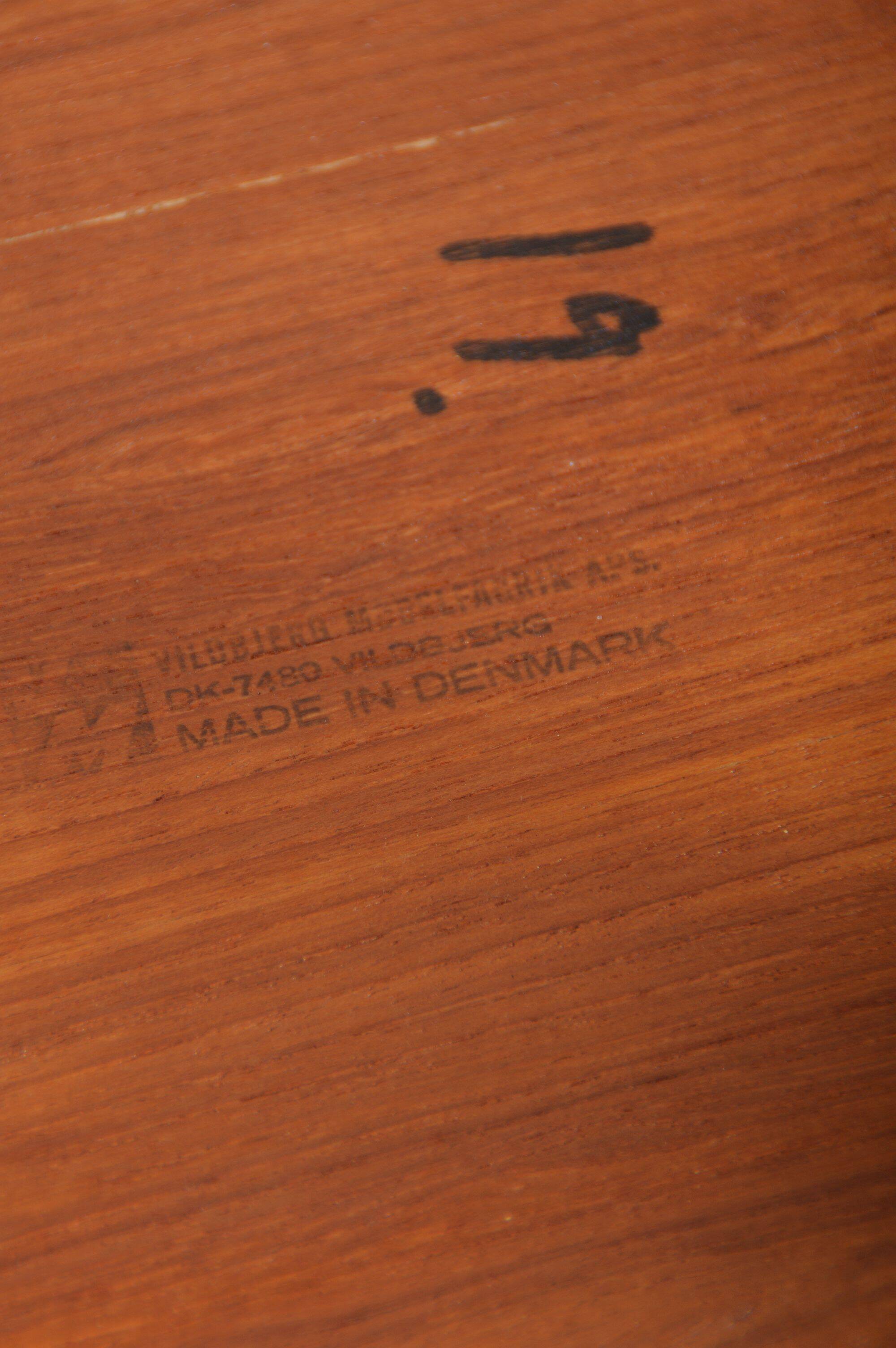 Set of Danish nesting tables by Kai Kristiansen for Vildbjerg Møbelfabrik,