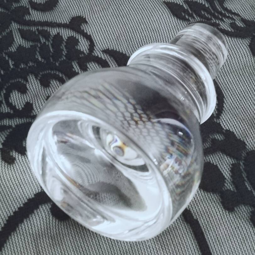 Set of 6 crystal glasses and a carafe