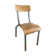 Old schoolboy chair child wood and metal