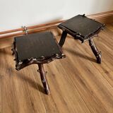 Pair of tripod stools