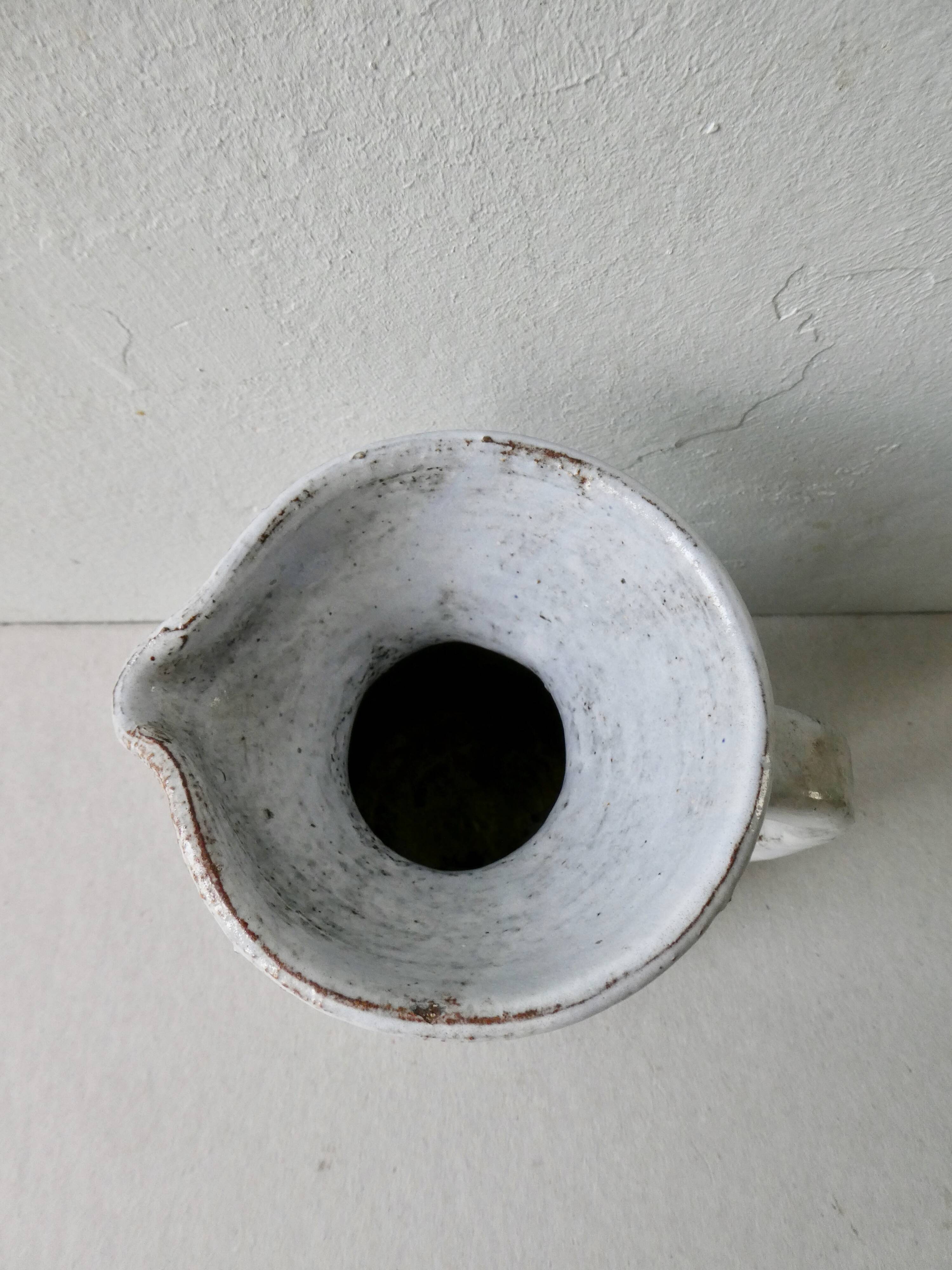 Albert Thiry ceramic pitcher, Vallauris, 1960s