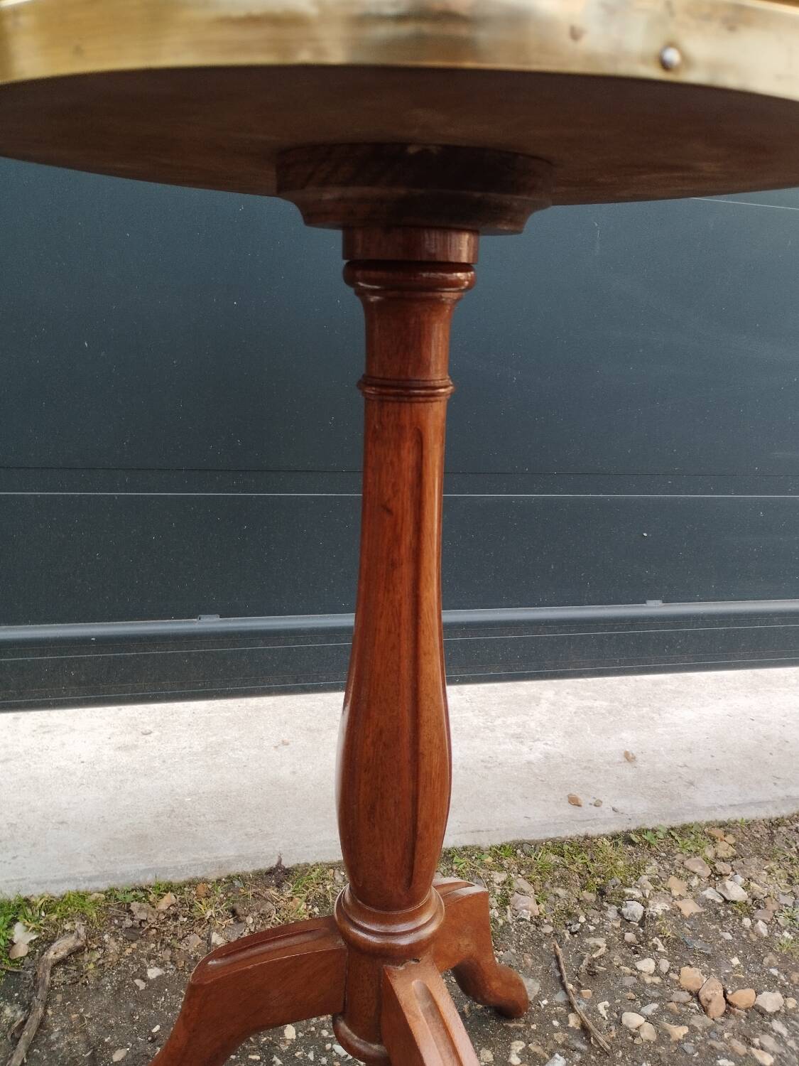 Louis xvi style bedside table marble top