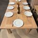 Solid oak farmhouse table