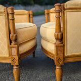 Pair of Directoire style armchairs
