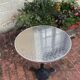 Bistro table cast iron legs and aluminum top
