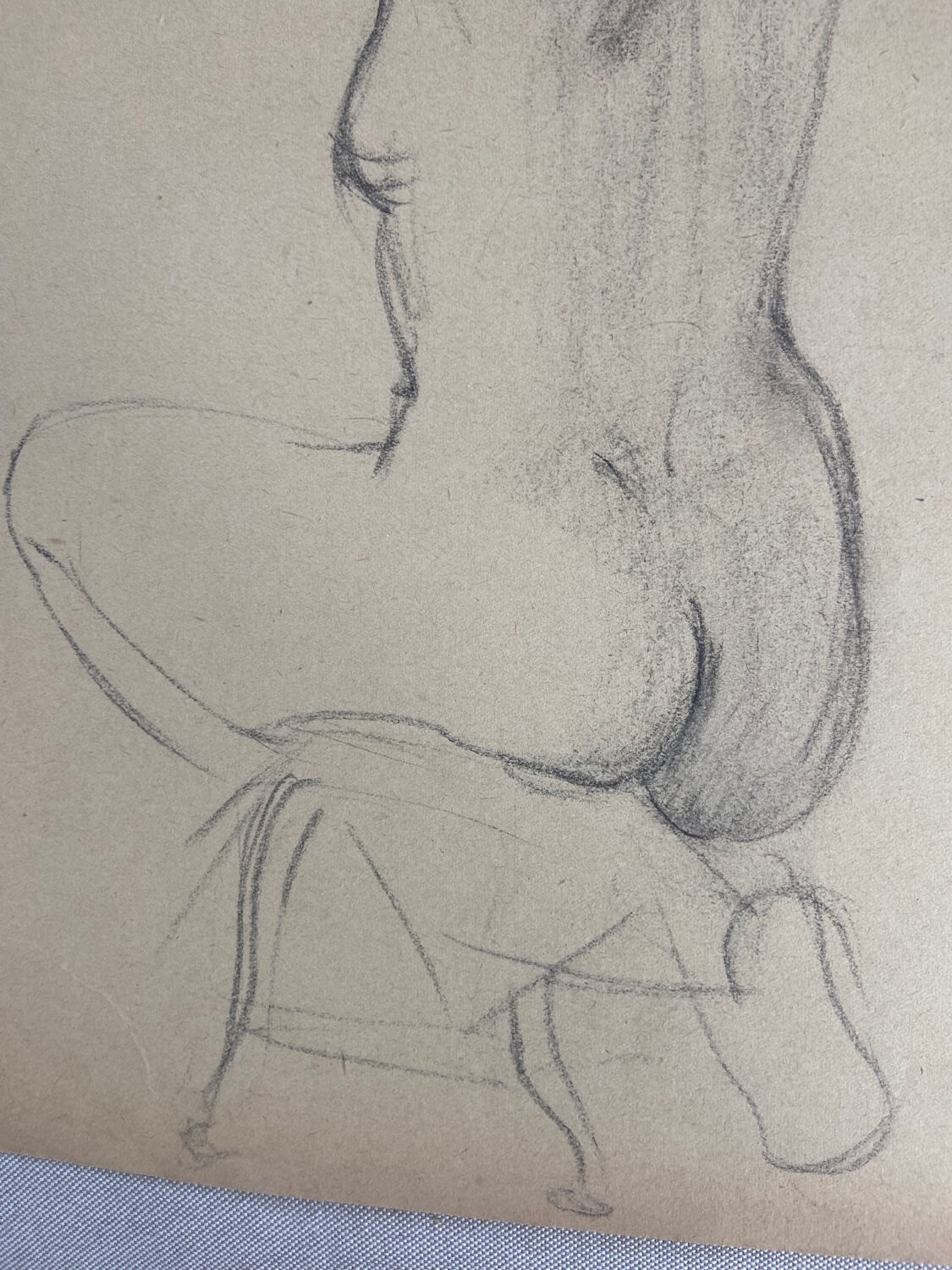 Female nude drawing