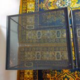 Vintage black metal trundle tables 1950