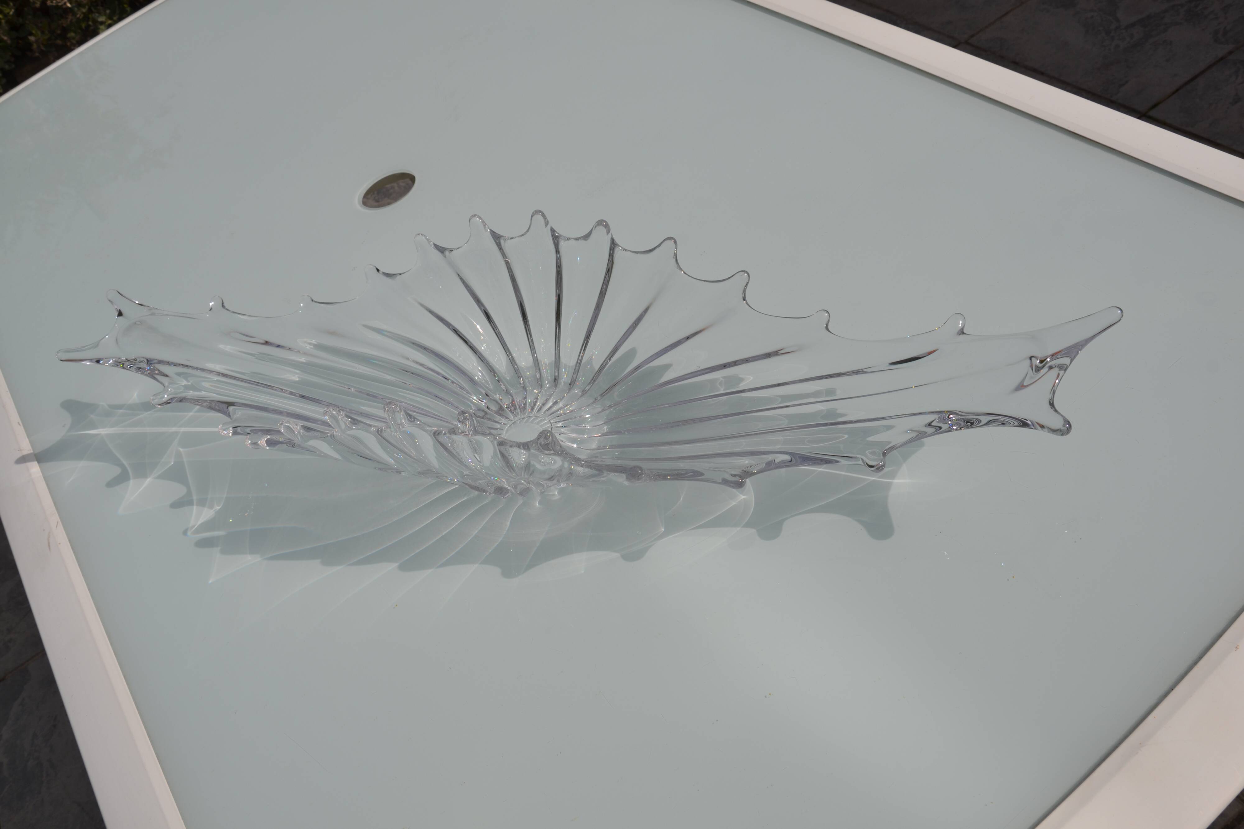 Centre de table, coupe en cristal