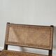 Vintage wooden and cane armchair