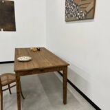 Pine farm table, spindle legs