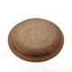 Round hollow plate in stoneware by Pierre Digan, La Borne, blue ceramic from the 1960s.