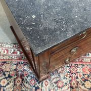 Commode Empire en acajou et dessus marbre XIXème
