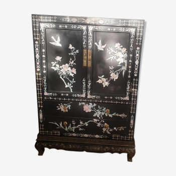 Chinese black wardrobe