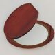 Vintage wooden travel mirror signed