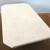 Travertine coffee table