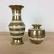 Duo de vases laiton et nacre