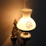 Lampe de chevet à fixation murale et décor fleuri