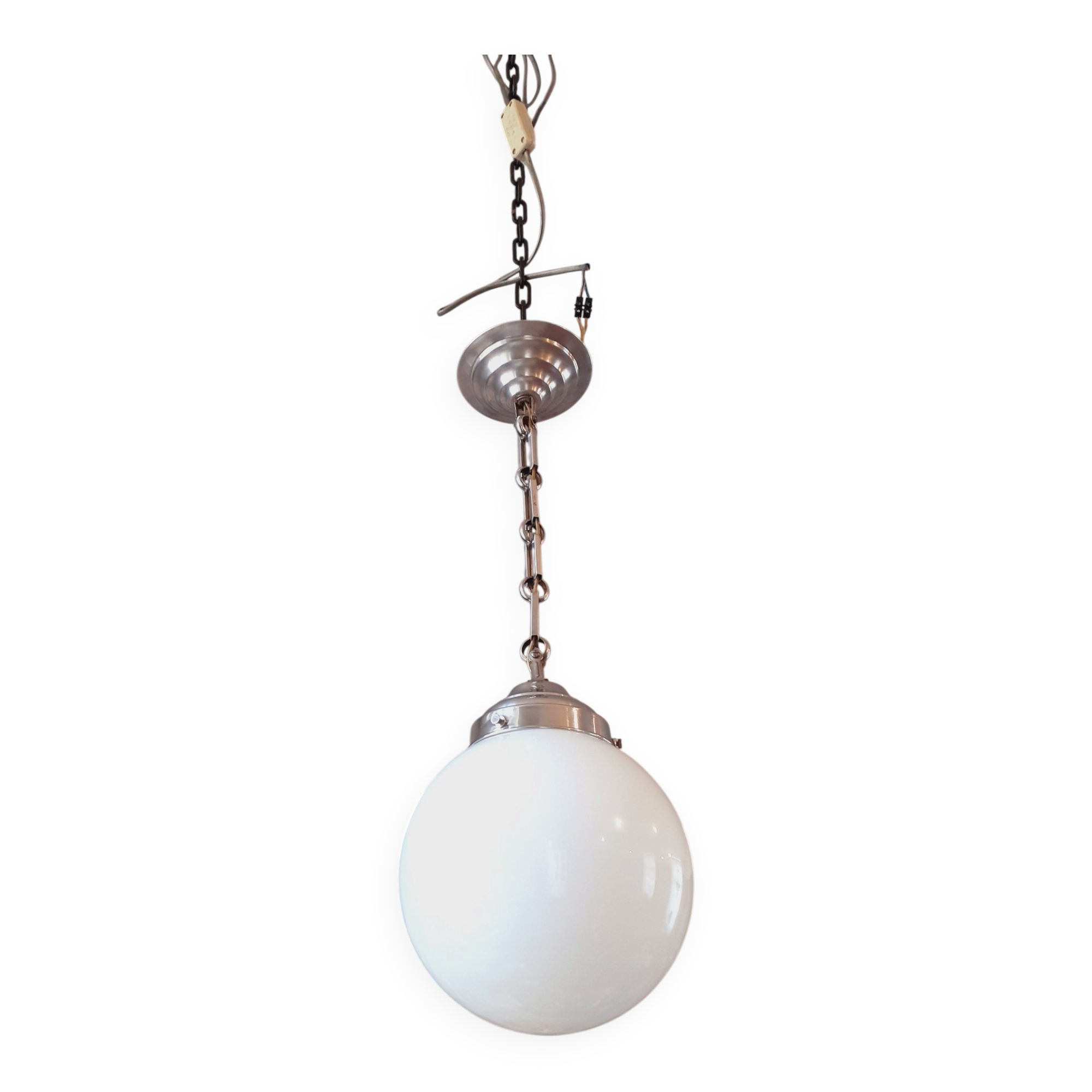 Lustre 1930 globe opaline