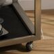 Desserte vintage chrome et noir