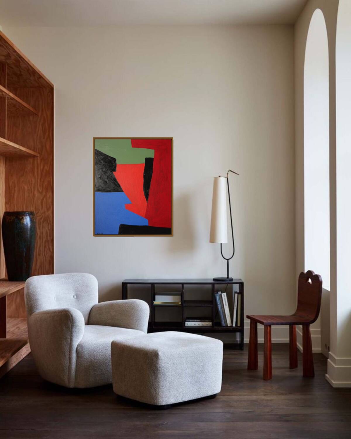 Contemporary minimalist geometric abstract
