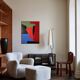 Contemporary minimalist geometric abstract