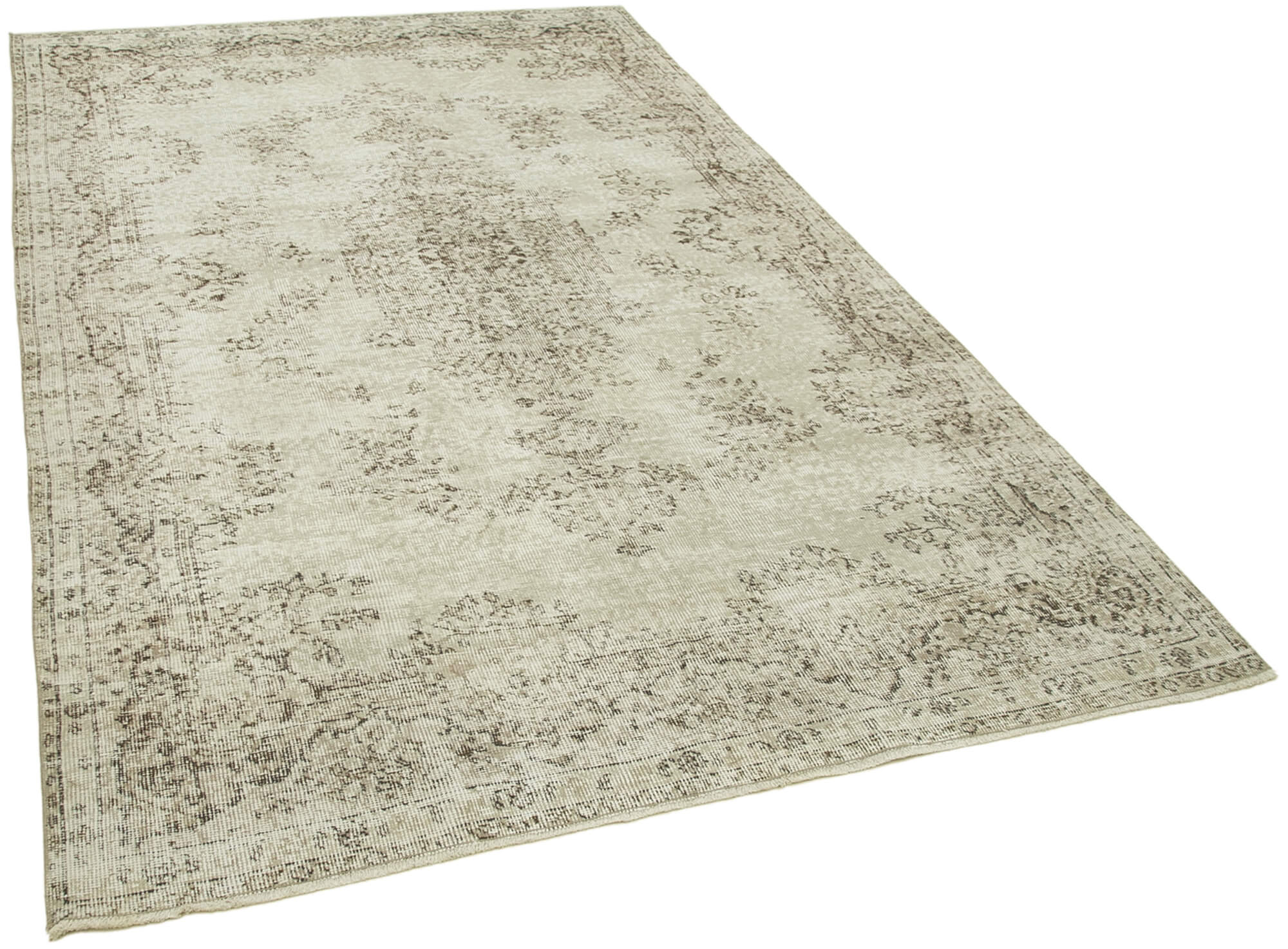Handmade oriental beige rug 171 cm x 275 cm