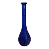 Carafe en verre d’Empoli bleu cobalt