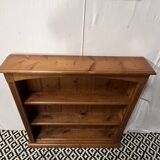 Bibus in solid pine, bookcase in pitch pine, 20th century manufacturing