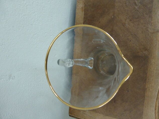 Carafe design glass and vintage 1950/1960