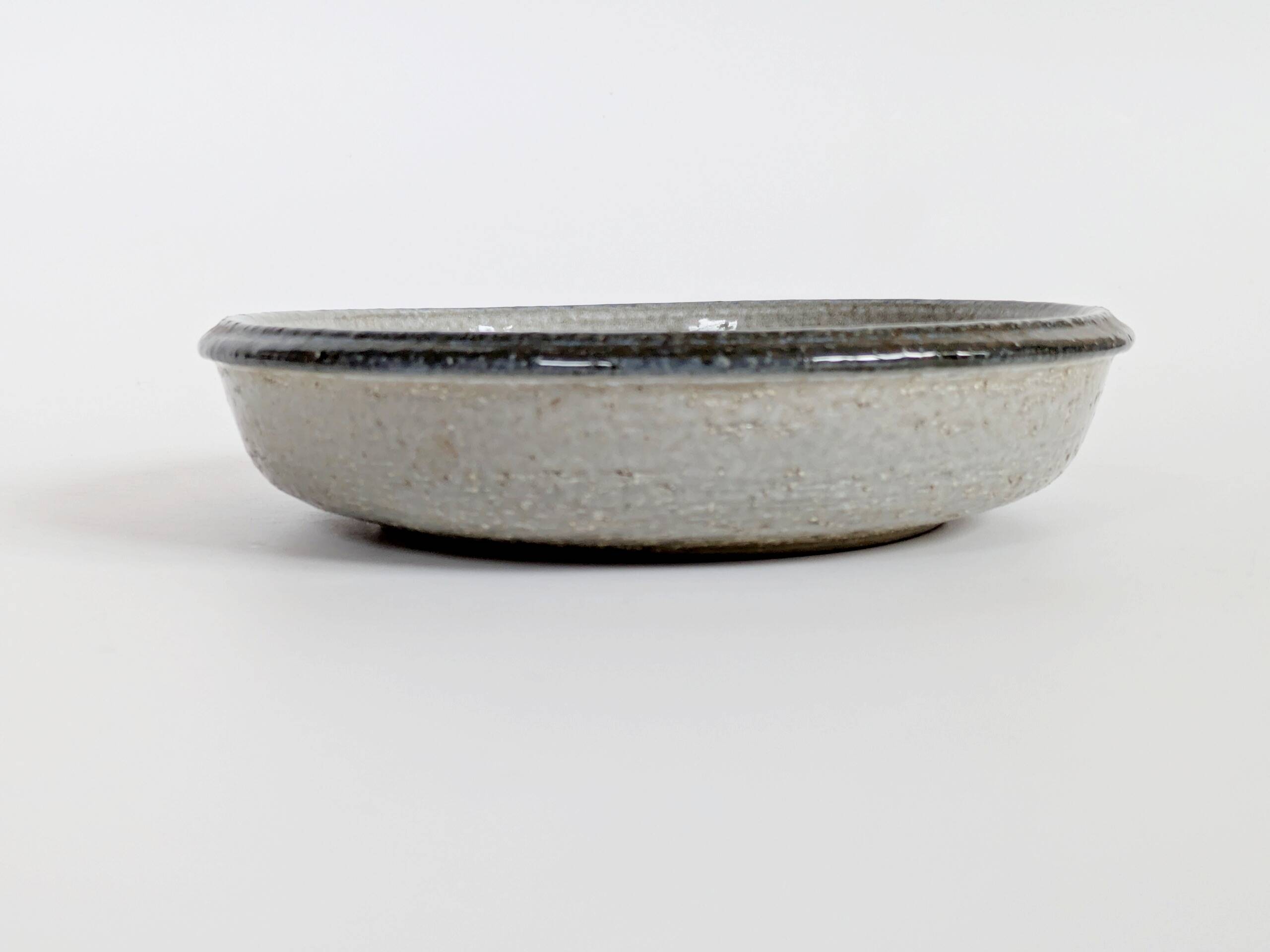 Vintage Søholm Denmark blue stoneware ceramic mid-century bowl