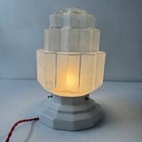 Old art deco skyscraper table lamp