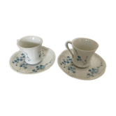 Lot 2 cups and under cups a coffee / old tea