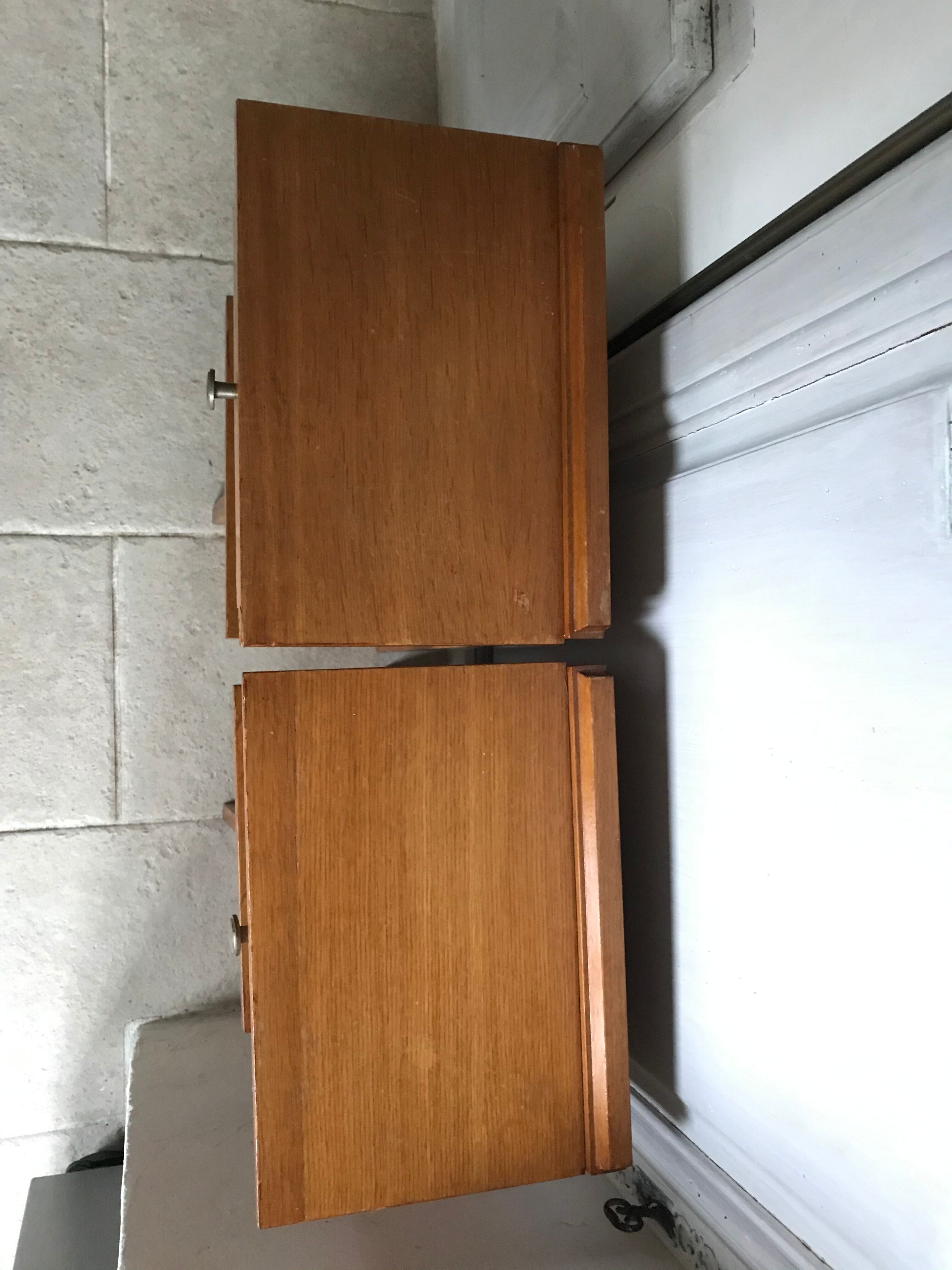 Pair of vintage bedsides