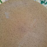 Set of 8 flat plates in Chantilly Longchamp sandstone France vintage