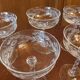 5 glasses of Champagne crystalline cut glass