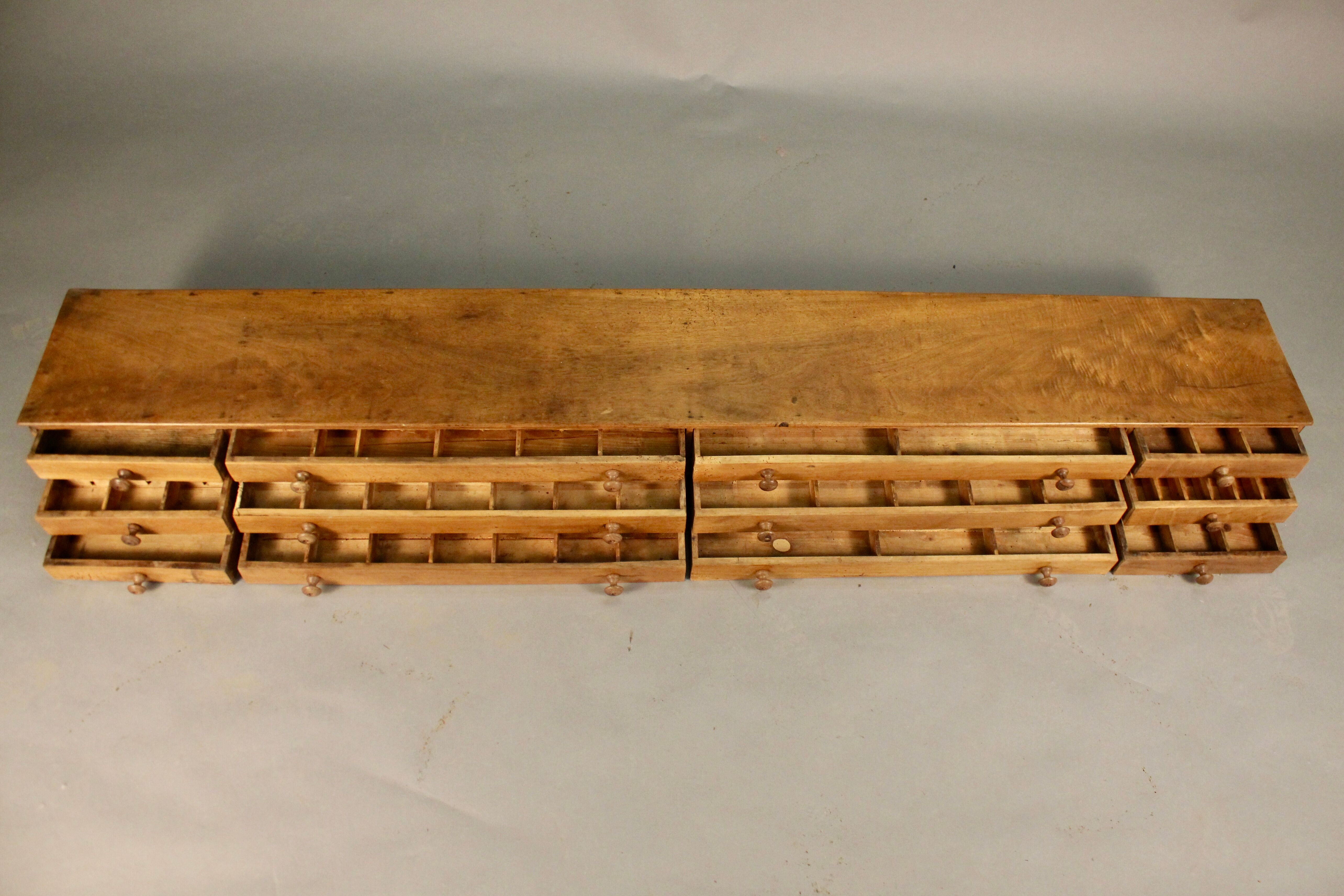 Record of pharmacy in blond walnut