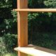 Vintage solid oak library shelf with 6 removable shelves