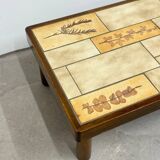 Herbarium ceramic coffee table, circa 1960