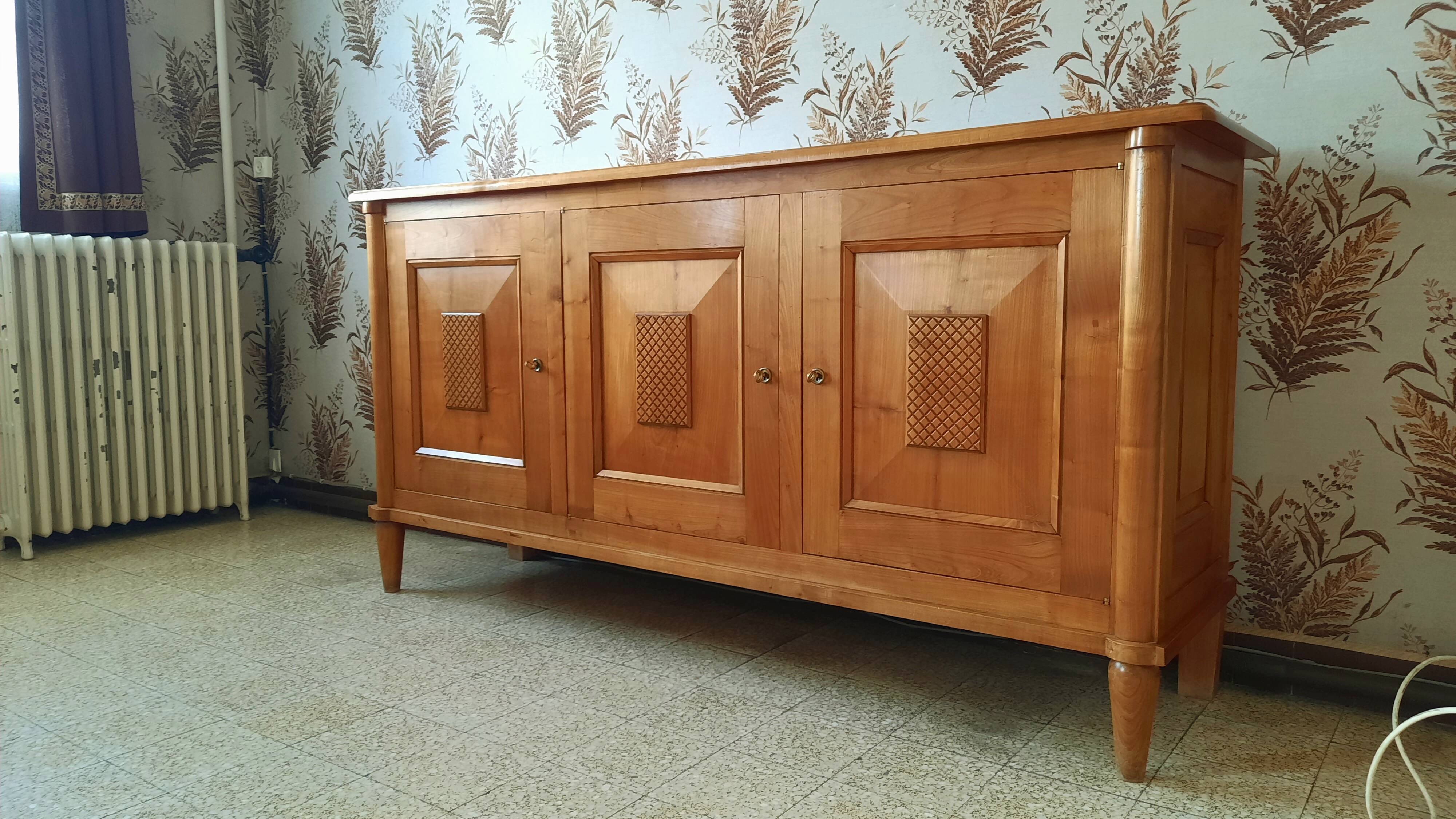 Cherry wood sideboard, 1950s
