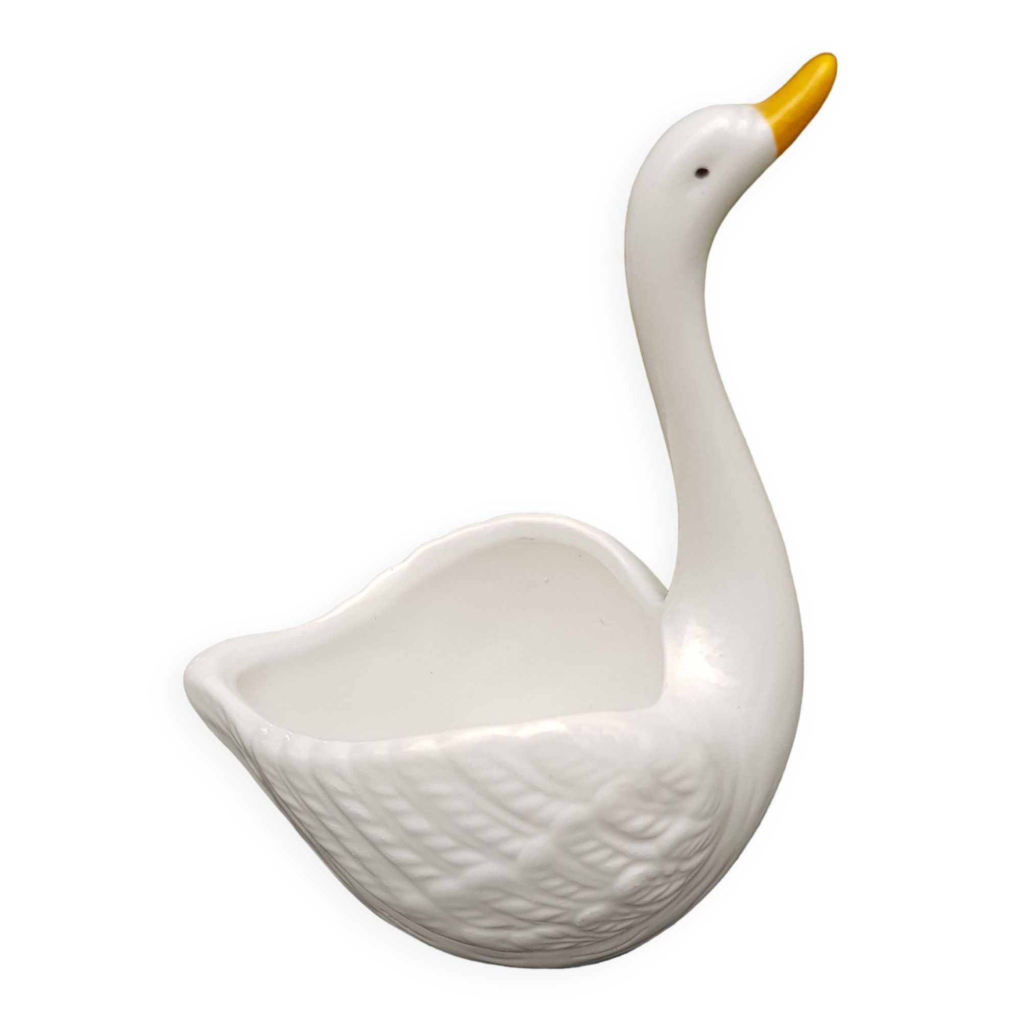 Ceramic ring holder swan