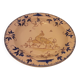 Assiette faience deswarce peint main decor moustier