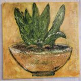Tableau signé huile sur toile nature morte