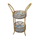 Rattan serving table