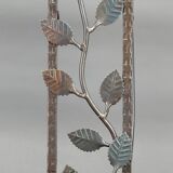 Two-headed wrought iron lamp by Muller, Art Deco, France, Circa 1920
