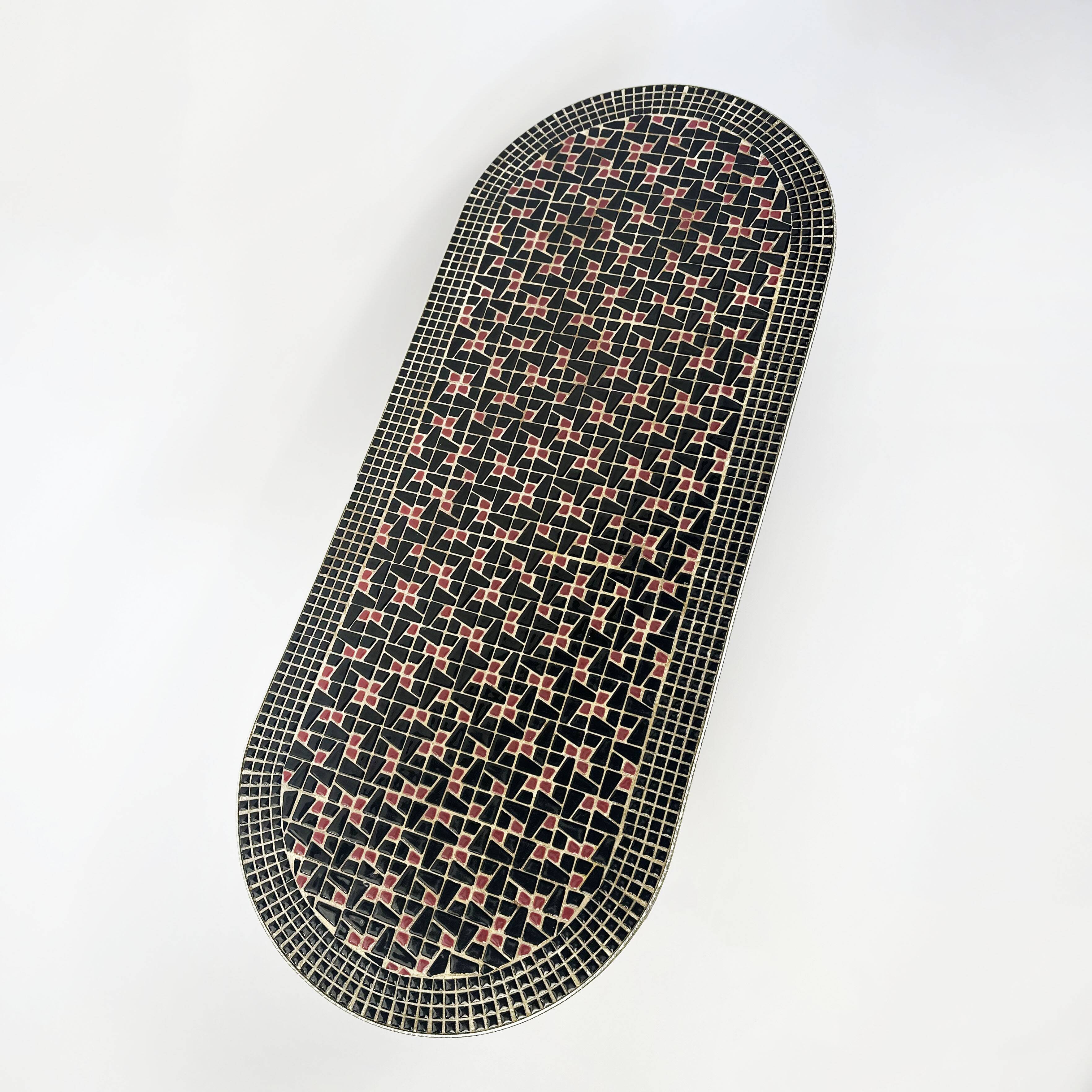 Vintage mid-century mosaic coffee table